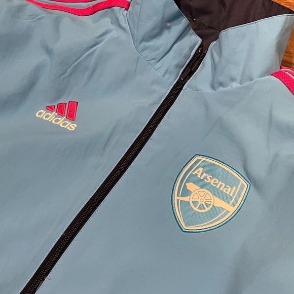 Adidas Arsenal FC Soccer 2022/23 Anthem Reversible Jacket  Men’s Large NWT - Picture 9 of 16